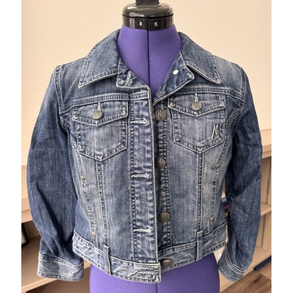 Guess by Marciano Jackets & Blazers - GUESS Marciano Y2K Denim Jacket Small Cotton Animal Print Lining 2000s